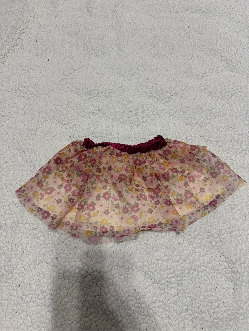 wonder nation Magenta Elastic Waistband Tulle Skirt